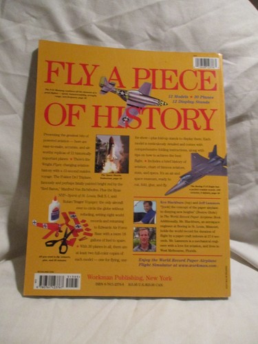 Aviation Legends Paper Airplane Book by Jeff Lammers and Ken Blackburn (2001, Pa - Bild 9 von 9