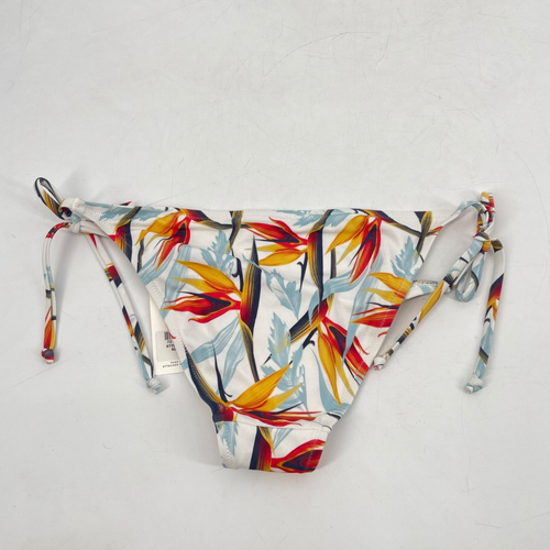 LIVELY women's S/M Swim set Bikini Padded Bird of Paradise Floral White tropical - Picture 6 of 9