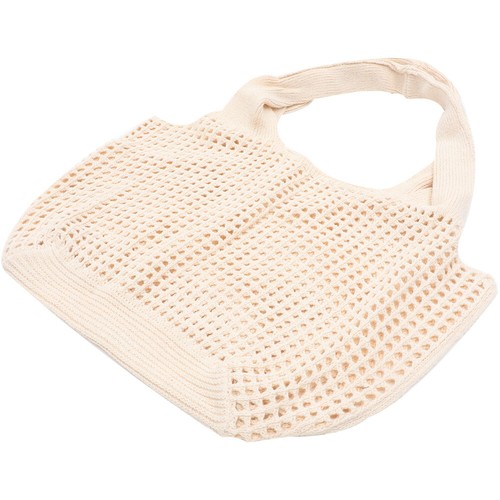 Women Shoulder Bag Crochet Mesh Bag Summer Beach Handbag Portable Mesh Tote Bag - Picture 5 of 12
