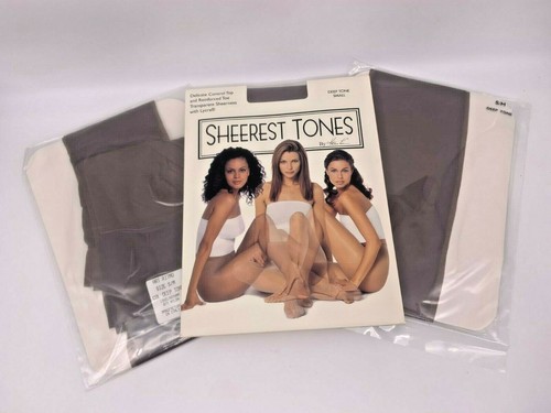 2pr Kathie Lee Sheerest Tones-Skin Toned Nylon Pantyhose-S/M, M/T, Plus 5 Colors - Picture 6 of 17