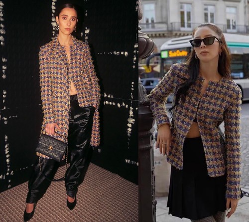 NWT $7450 CHANEL 22A PURPLE MULTICOLOR TWEED RUNWAY JACKET 36 - Picture 5 of 24