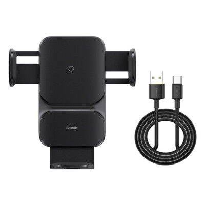Baseus 15W Wireless Charger Mount Bracket Fast For iPhone Car Phone New