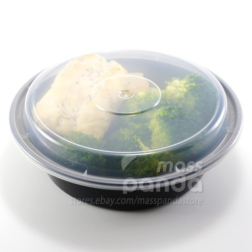 Pactiv 32 Unzen Kunststoff 7" Runde Mahlzeit Vorbereitung Lebensmittel Behälter mit Deckel, Hergestellt in den USA - Bild 3 von 4
