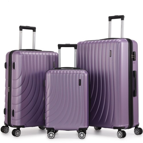 Luggage Sets 3 Piece Expandable Hard Shell Suitcase with Spinner Wheels TSA Lock - Picture 24 of 24