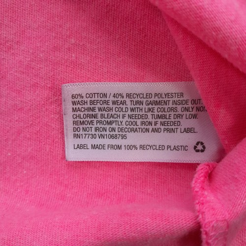 Jack & Jill t-shirt Girl XL (14-16)/pink+sequins graphic/waist knot/short sleeve - Picture 4 of 6
