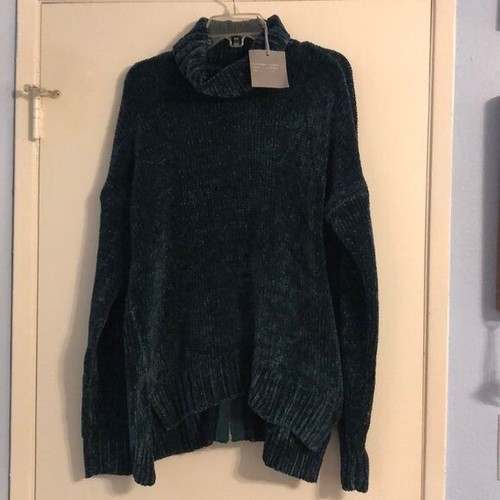 NEW Marled Reunited Green Zipper Back Sweater size XL - Picture 3 of 6