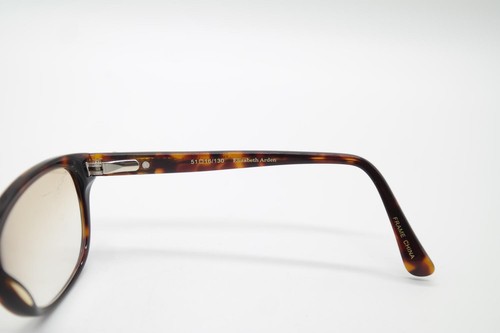 Vintage Elisabeth Arden EA 1139 Braun Gold Black Oval Glasses Frames - Picture 4 of 6