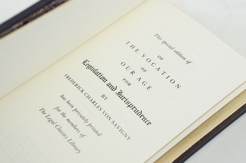 Of the Vocation of Our Age for Legislation and Jurisprudence Savigny Gryphon - Picture 5 of 11