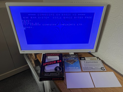 Currah Speech 64 Commodore 64 Cartridge - Complete Working -👾Retro Gift Idea👾 - Afbeelding 23 van 24