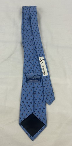 Vineyard Vines Mens Necktie 100% Silk Blue Hand Made USA Archstone Collection - Picture 13 of 15