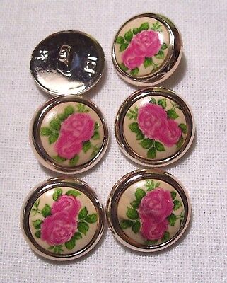 couture Bijoux T5//02 ** 25 mm ** Lot de 4 BOUTONS TIGE CABOCHON FLEURS ARGENTÉ