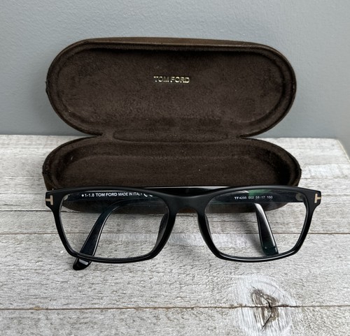 TOM FORD TF 4295 002 MATT SCHWARZ GOLD AUTHENTISCHES GESTELL RX BRILLE 58-17