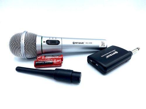 MICROFONO WIRELESS PROFESSIONALE WG-309-B PER KARAOKE SENZA FILI UNIDIREZIONALE - Foto 10 di 11