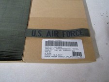 MILITARY INSIGNIA 1 FULL BOX OF 500 PATCHES US AIR FORCE SUBDUED NAME TAPE WOVEN