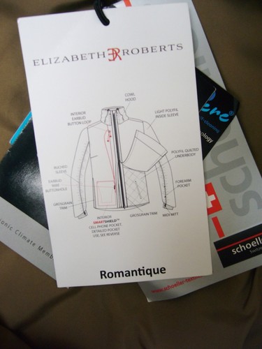 New Elizabeth Roberts Womens Romantique Vest Hooded Lined Burgundy Sz S NWT - Picture 6 of 10