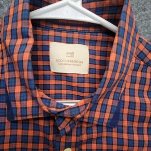Camisa Scotch & Soda Para Hombre L Multicolor Cuadros Abotonada Manga Larga - Imagen 3 de 8