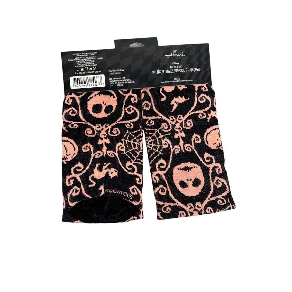 専用9 Nightmare Before Christmas Color Changing Socks Adult Hallmark