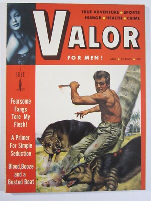 Valor Magazine v. 2 #2,  Apr. 1958  VG/FN  Wolf Attack Cover!