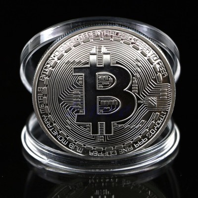 BITCOIN Münze Medaille Kupfer Silver vergoldet Silber ...