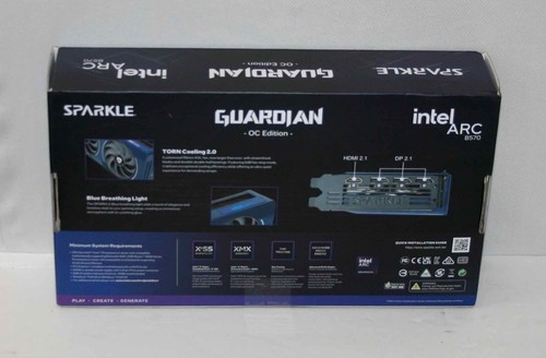 Intel Arc B570 Guardian OC Grafikkarte, 10GB GDDR6, Torn Cooling 2.0, Axial... - Bild 3 von 4