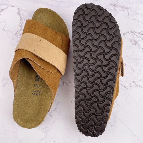 Birkenstock Kyoto Mink Suede Leather Unisex Wide Sandals EU 36-40 - Picture 8 of 8