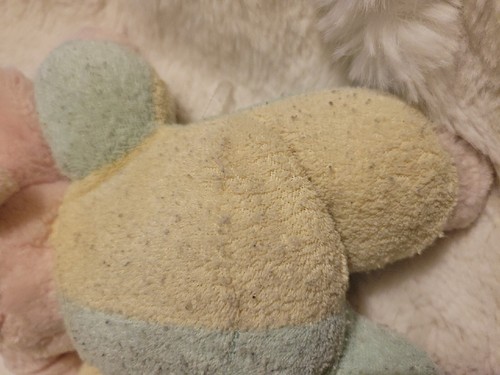 Rare HTF Vintage Eden? Terrycloth Plush Elephant Rattle Toy Pre owned Fast Ship - Picture 10 of 18