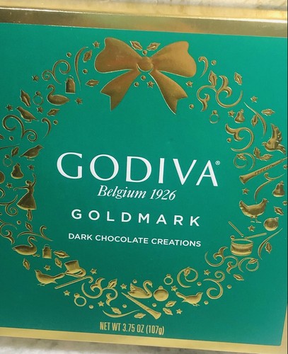Godiva Belguim 1926 Goldman Dark Chocolate Creations. 9 Pc. 3.75oz/107gm. - Picture 5 of 10