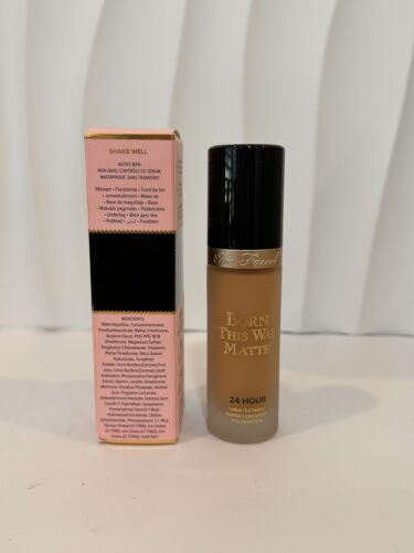 Too Faced Born This Way Longwear Matte Finish Foundation, Warm Beige 1.0 Oz. - Picture 2 of 3