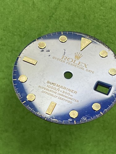Vintage Used Rolex Submariner 16613 Watch DIAL Blue  Men For Parts Hk30 - Picture 8 of 12