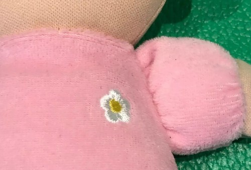 DANARA Pink Brunette Baby Doll Plush Flower Chest Soft Lovey - Picture 5 of 12