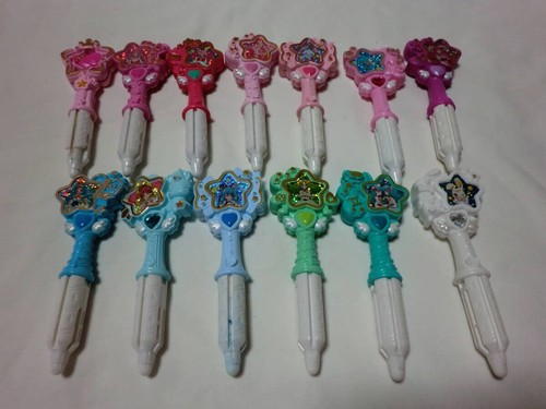 Glitter Force Star twinkle Precure Pretty cute Girls Toy Color Pendant Pen Set - Picture 4 of 4