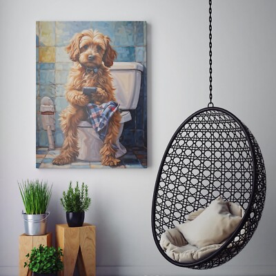 "Not Dog Hair It's Cockapoo Glitter" Funny Dog Lover Pillow Cover - 18x18 Inch Linen