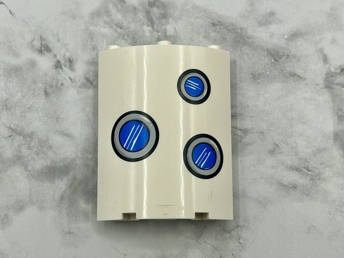 Lego Part White Cylinder Quarter 4 x 4 x 6 (Stickers) Rocket Ride 3831 SpongeBob - Picture 1 of 3