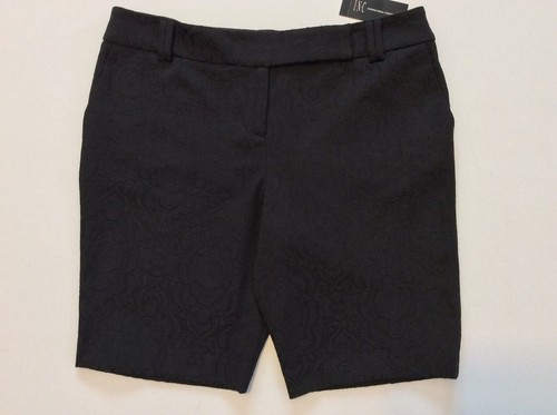 NEU INC International Concepts Damen elegante Shorts Stretch schwarz Paisley Bermuda - Bild 1 von 12