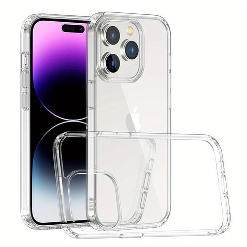 Durchsichtige Hülle für iPhone 14 13 12 Pro Max Mini Plus 11 SE XR XS 8 7 6 stoßfest - Bild 16 von 38