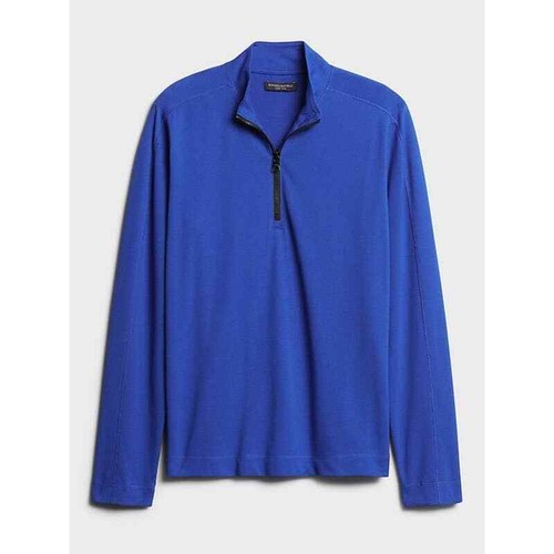 BANANA REPUBLIC Core Temp Mesh Half Zip T-Shirt Mens Size XL New with tags - Picture 1 of 3