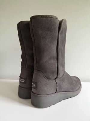 Ugg Amie Tall Boot Woman's Classic UGG Amie Suede Wedge Boots Sz