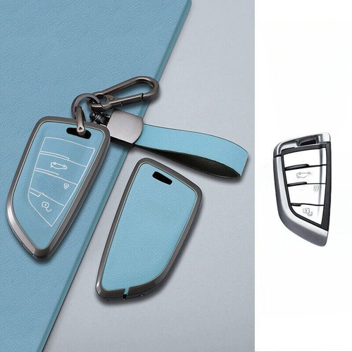 Alloy Leather Car Key Fob Case Cover For BMW 2 3 5 6 7 M5 X1 X2 X3 X4 X5 X5M X6 - Bild 17 von 19