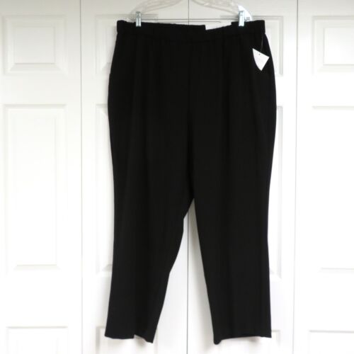 NWT Croft & Barrow 24W Classic Separates Black Solid