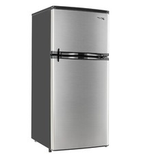 Rv Refrigerator Stainless Steel 4.4 Cubic Feet 12v 2 Door Fridge