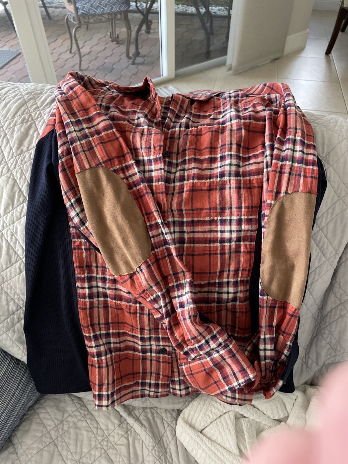 Drew Medium Button Down. Suede Elbow Patches - image 1