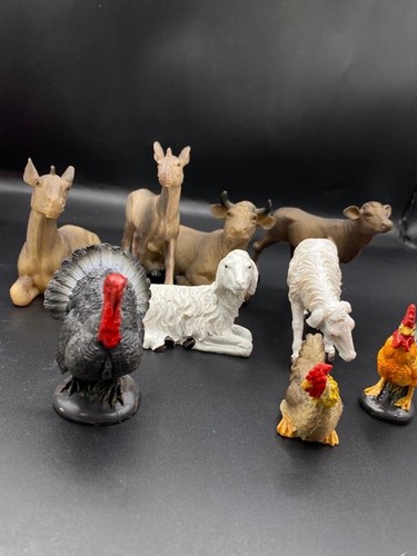 Animal Figurines Nativity Scene Set/11 Animales para Pesebre Nacimiento - Picture 2 of 11
