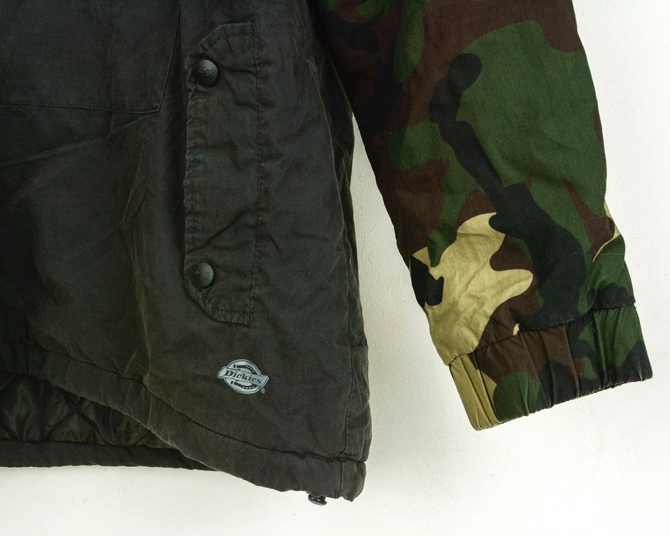 Dickies Camuflaje Anorak Hombre M Aislado Chaqueta Cálido Capucha Abrigo Jersey - Imagen 4 de 4