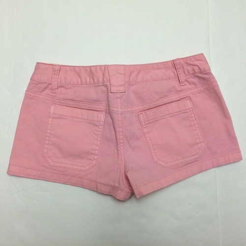 Mossimo Supply Company Sz 1 Women Low Rise Stretch Chino Short Shorts Pink - Picture 3 of 4