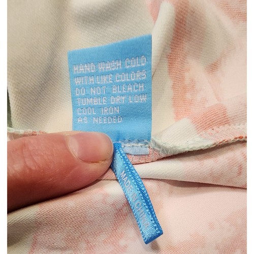 J. McLaughlin Women's Size Medium Catalina Cloth Mint Green Coral Pullover Dress - Picture 15 of 17