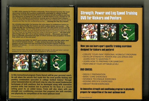 2 TRAVIS DORSCH DVD Combo Kicking (NEW) & Power Training: Punters DVD Lot - Picture 2 of 2