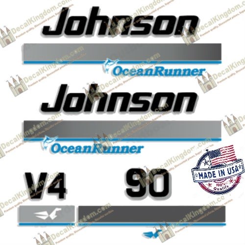 Johnson Ocean Runner 1996-1998 Outboard Engine Decal (Multiple Styles) 3M Marine - Picture 1 of 6