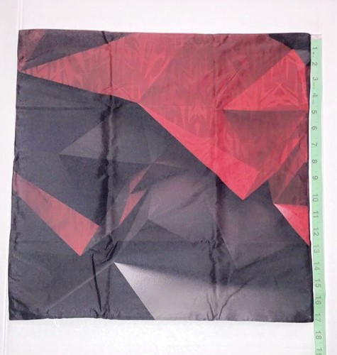 Square Pillowcases with Zipper Set of 2 Red and Black Abstract Background Cover - Picture 2 of 5