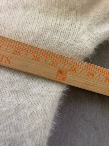 Suéter Eloquii Marfil Difuso Torcido Espalda Talla 22/24 Plus Suave Acogedor Pestañas Tejido Top - Imagen 5 de 6