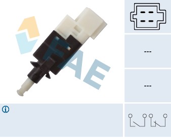BRAKE LIGHT SWITCH STOP 24593 FAE NEW OE REPLACEMENT - Picture 2 of 5